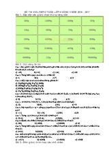 Đề thi Violympic môn Toán lớp 4 vòng 5 - Năm học 2016-2017